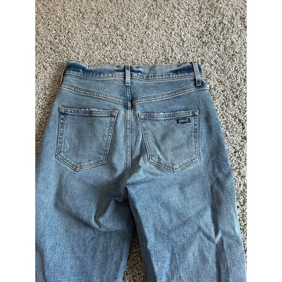 AYR Womens Sz 26S The Sugar High-Rise Straight-Leg Jeans Medium Wash - Picture 4 of 12
